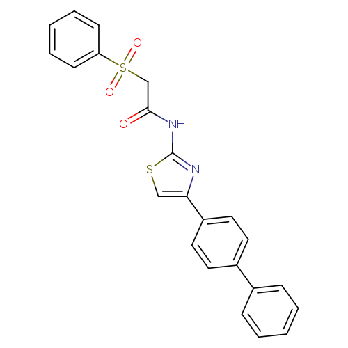 2-(benzenesulfonyl)-N-(4-{[1,1'-biphenyl]-4-yl}-1,3-thiazol-2-yl)acetamide