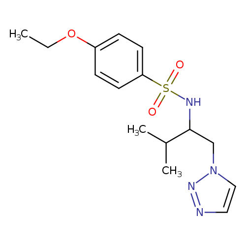 4-ethoxy-N-[3-methyl-1-(1H-1,2,3-triazol-1-yl)butan-2-yl]benzene-1-sulfonamide