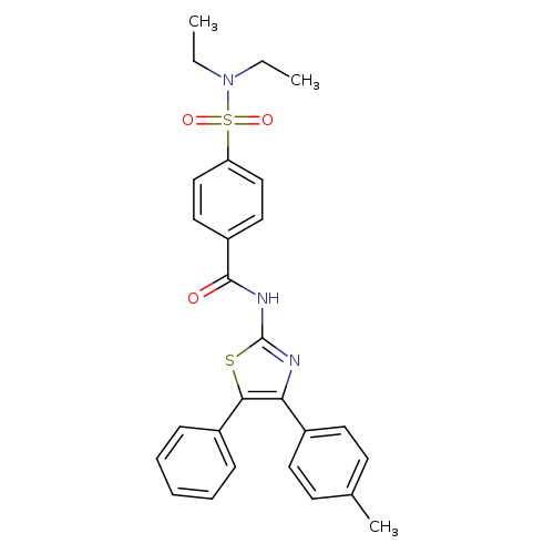 4-(diethylsulfamoyl)-N-[4-(4-methylphenyl)-5-phenyl-1,3-thiazol-2-yl]benzamide