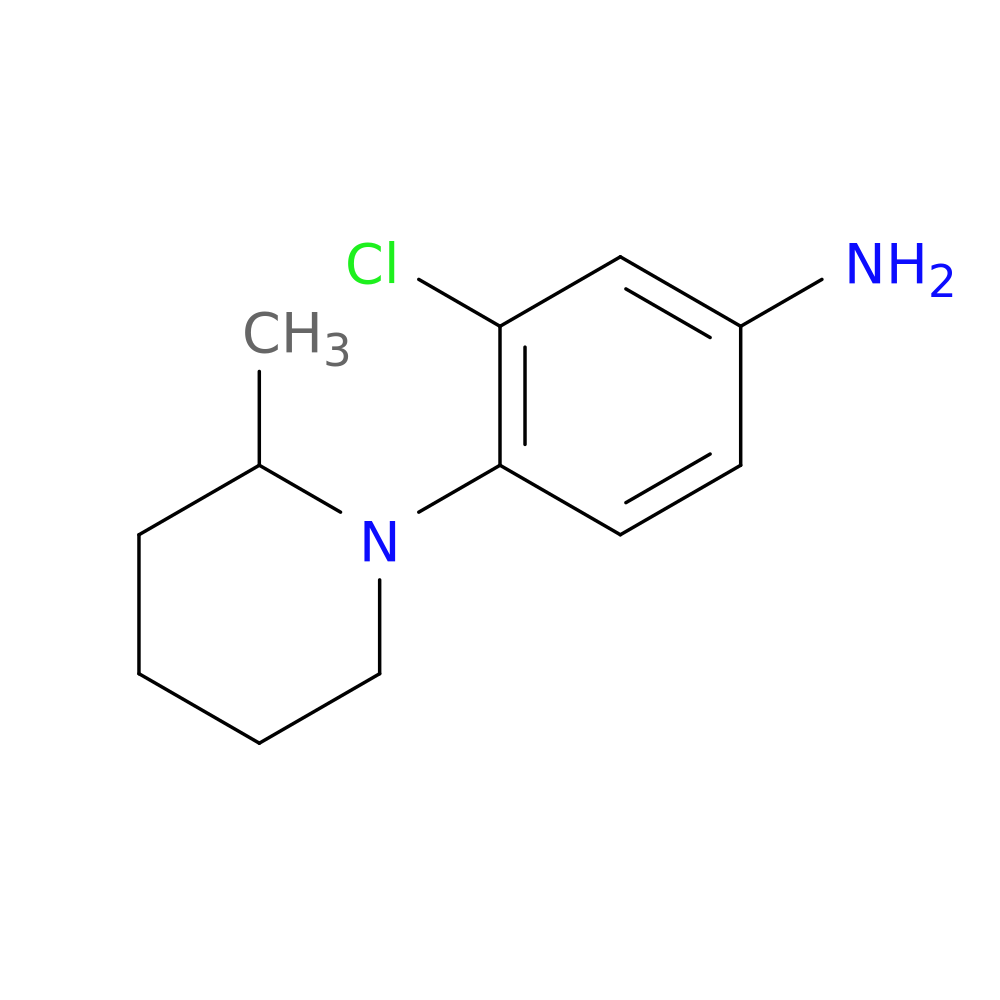 3-Chloro-4-(2-methyl-1-piperidinyl)aniline