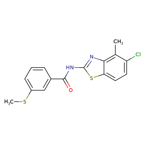 N-(5-chloro-4-methyl-1,3-benzothiazol-2-yl)-3-(methylsulfanyl)benzamide