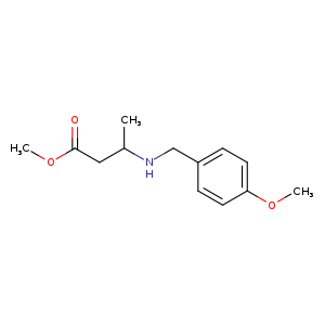methyl 3-{[(4-methoxyphenyl)methyl]amino}butanoate