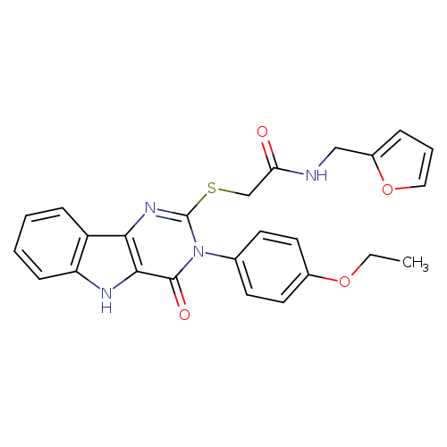 2-{[3-(4-ethoxyphenyl)-4-oxo-3H,4H,5H-pyrimido[5,4-b]indol-2-yl]sulfanyl}-N-[(furan-2-yl)methyl]acetamide