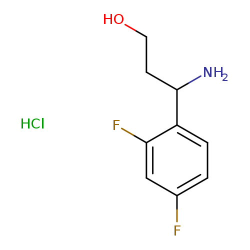 3-amino-3-(2,4-difluorophenyl)propan-1-ol hydrochloride