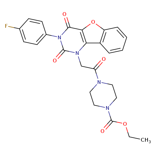 ethyl 4-{2-[5-(4-fluorophenyl)-4,6-dioxo-8-oxa-3,5-diazatricyclo[7.4.0.0^{2,7}]trideca-1(9),2(7),10,12-tetraen-3-yl]acetyl}piperazine-1-carboxylate