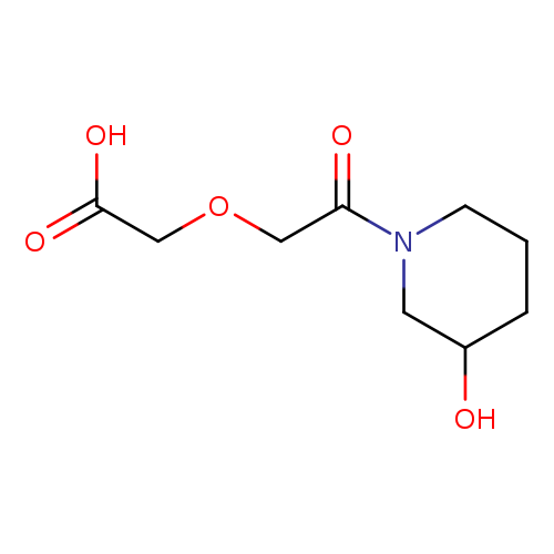 2-[2-(3-hydroxypiperidin-1-yl)-2-oxoethoxy]acetic acid
