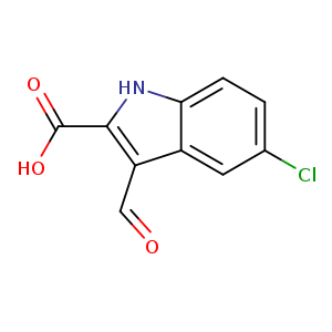 1H-Indole-2-carboxylic acid, 5-chloro-3-formyl-