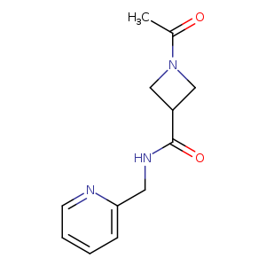 1-acetyl-N-[(pyridin-2-yl)methyl]azetidine-3-carboxamide