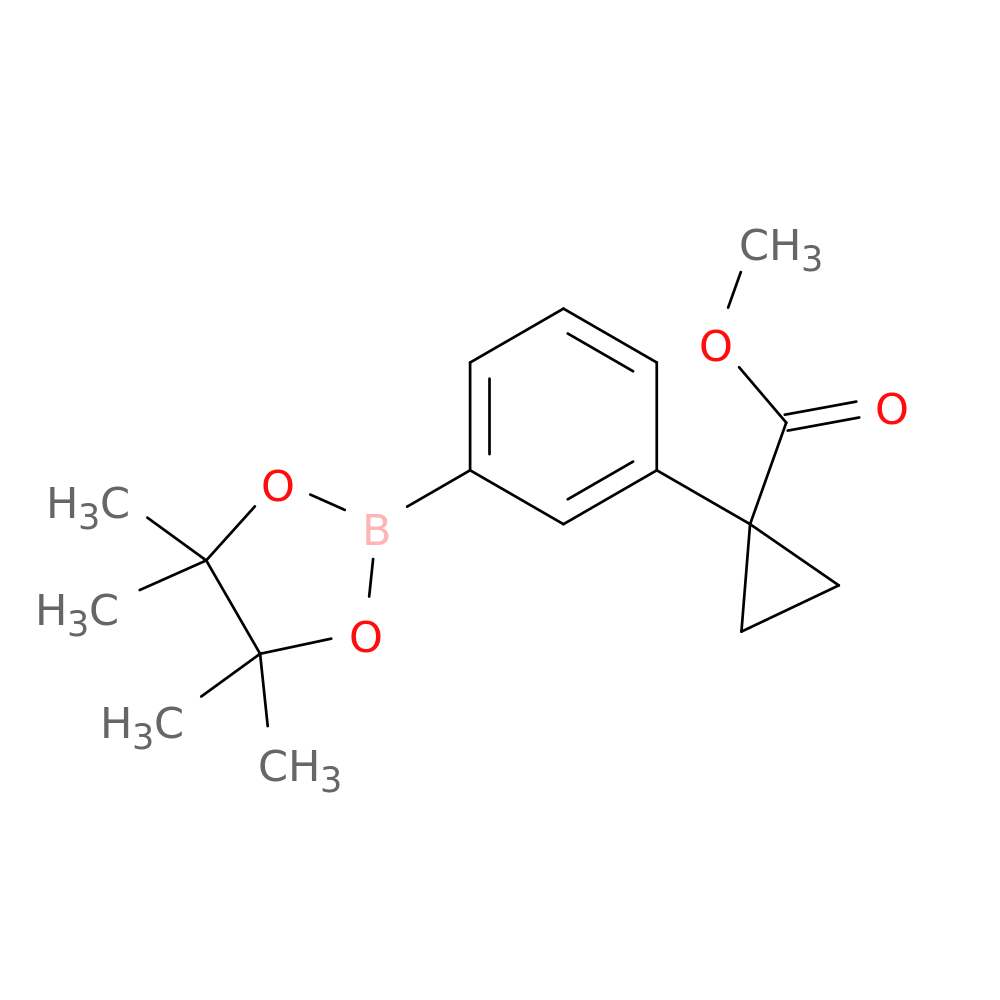 methyl 1-[3-(tetramethyl-1,3,2-dioxaborolan-2-yl)phenyl]cyclopropane-1-carboxylate