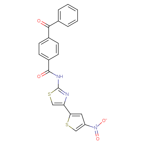 4-benzoyl-N-[4-(4-nitrothiophen-2-yl)-1,3-thiazol-2-yl]benzamide