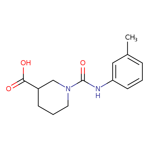 1-[(3-methylphenyl)carbamoyl]piperidine-3-carboxylic acid