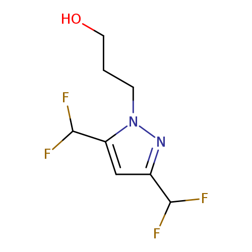 3-[3,5-bis(difluoromethyl)-1H-pyrazol-1-yl]propan-1-ol