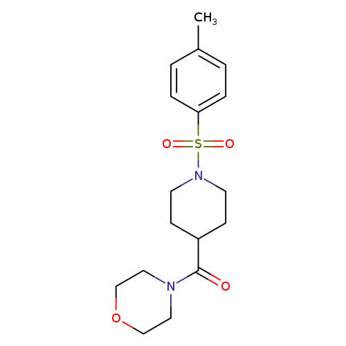 4-[1-(4-methylbenzenesulfonyl)piperidine-4-carbonyl]morpholine