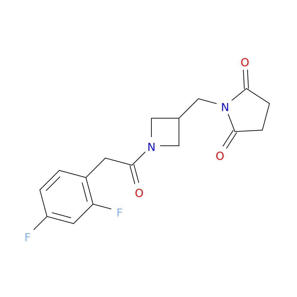 1-({1-[2-(2,4-difluorophenyl)acetyl]azetidin-3-yl}methyl)pyrrolidine-2,5-dione