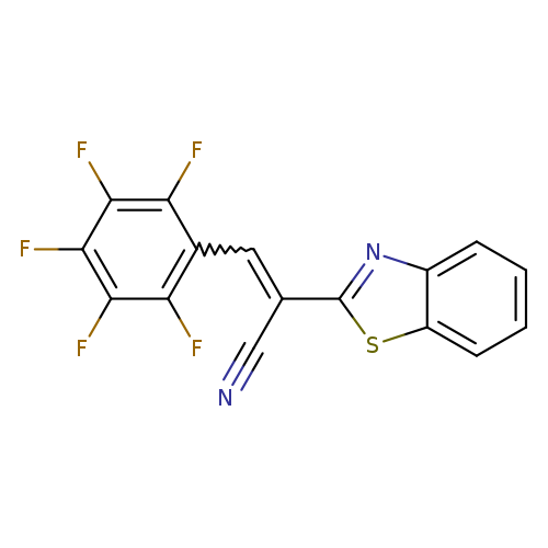 (2E)-2-(1,3-benzothiazol-2-yl)-3-(2,3,4,5,6-pentafluorophenyl)prop-2-enenitrile