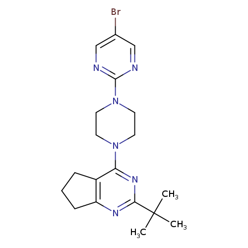 5-bromo-2-(4-{2-tert-butyl-5H,6H,7H-cyclopenta[d]pyrimidin-4-yl}piperazin-1-yl)pyrimidine