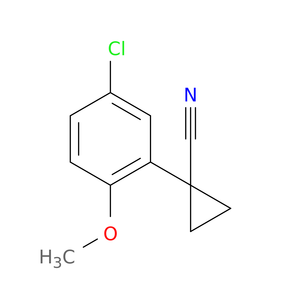 1-(5-chloro-2-methoxyphenyl)cyclopropane-1-carbonitrile