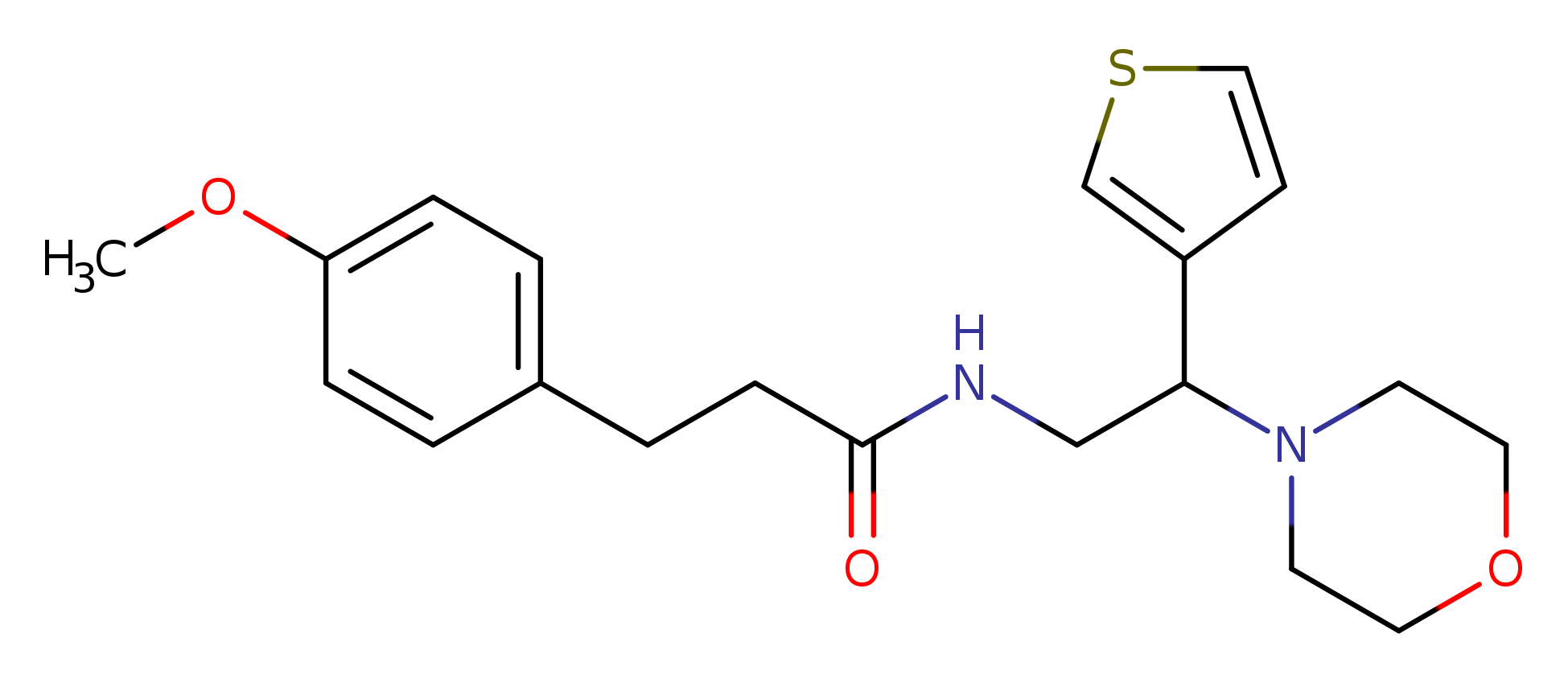 3-(4-methoxyphenyl)-N-[2-(morpholin-4-yl)-2-(thiophen-3-yl)ethyl]propanamide