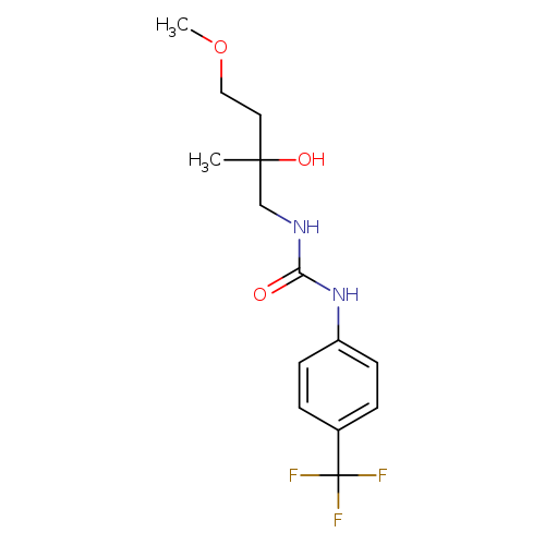 3-(2-hydroxy-4-methoxy-2-methylbutyl)-1-[4-(trifluoromethyl)phenyl]urea