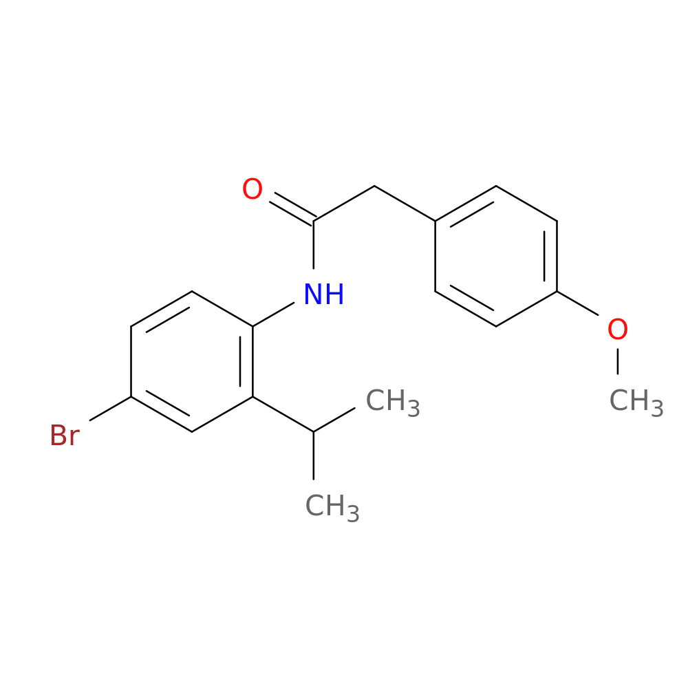 N-(4-bromo-2-isopropylphenyl)-2-(4-methoxyphenyl)acetamide