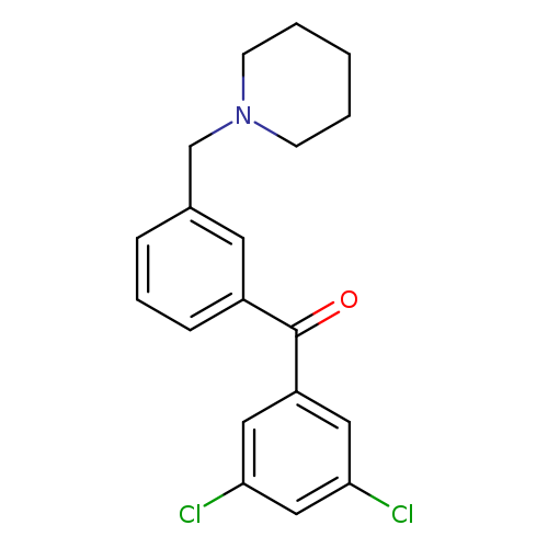 3,5-Dichloro-3'-piperidinomethyl benzophenone
