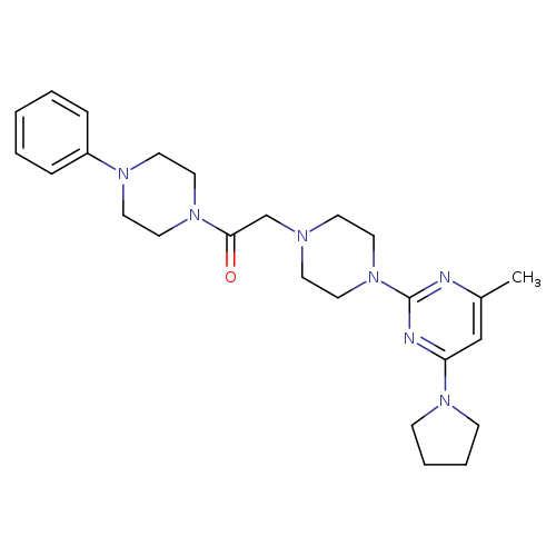 2-{4-[4-methyl-6-(pyrrolidin-1-yl)pyrimidin-2-yl]piperazin-1-yl}-1-(4-phenylpiperazin-1-yl)ethan-1-one