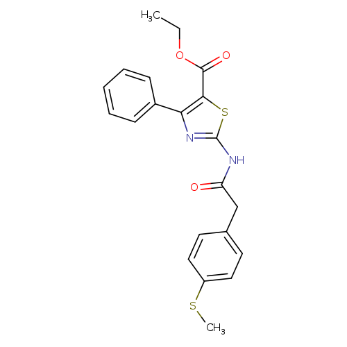 ethyl 2-{2-[4-(methylsulfanyl)phenyl]acetamido}-4-phenyl-1,3-thiazole-5-carboxylate