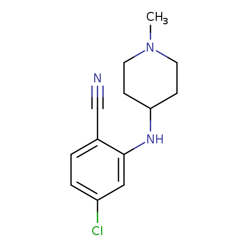 4-chloro-2-[(1-methylpiperidin-4-yl)amino]benzonitrile