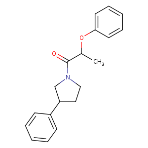 2-phenoxy-1-(3-phenylpyrrolidin-1-yl)propan-1-one