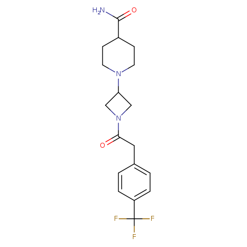 1-(1-{2-[4-(trifluoromethyl)phenyl]acetyl}azetidin-3-yl)piperidine-4-carboxamide
