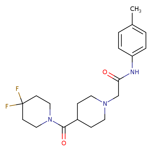 2-[4-(4,4-difluoropiperidine-1-carbonyl)piperidin-1-yl]-N-(4-methylphenyl)acetamide