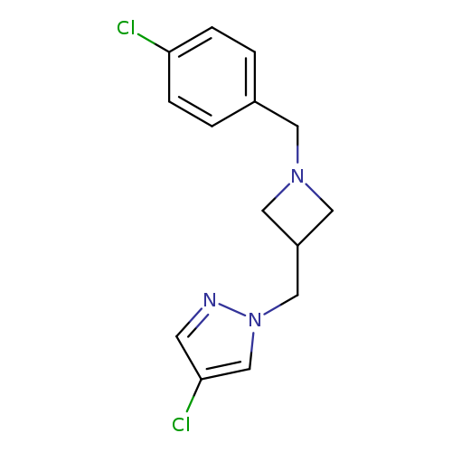 4-chloro-1-({1-[(4-chlorophenyl)methyl]azetidin-3-yl}methyl)-1H-pyrazole