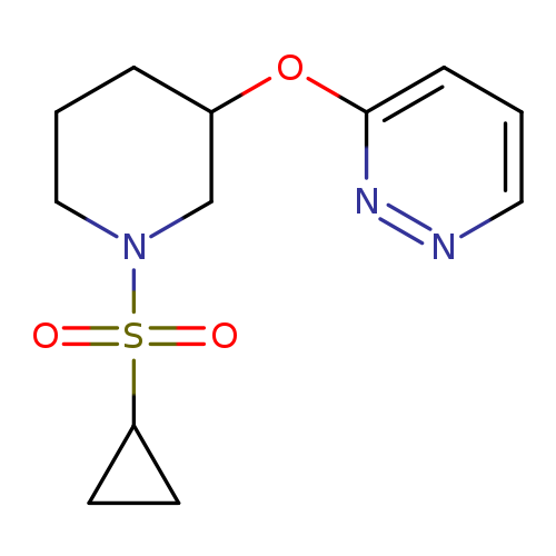 3-{[1-(cyclopropanesulfonyl)piperidin-3-yl]oxy}pyridazine