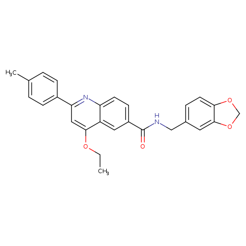N-[(2H-1,3-benzodioxol-5-yl)methyl]-4-ethoxy-2-(4-methylphenyl)quinoline-6-carboxamide
