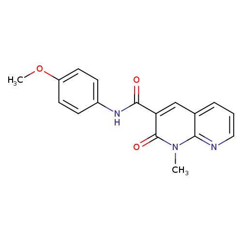 N-(4-methoxyphenyl)-1-methyl-2-oxo-1,2-dihydro-1,8-naphthyridine-3-carboxamide