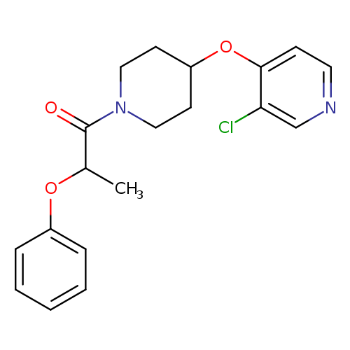 1-{4-[(3-chloropyridin-4-yl)oxy]piperidin-1-yl}-2-phenoxypropan-1-one