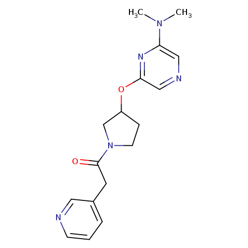 1-(3-{[6-(dimethylamino)pyrazin-2-yl]oxy}pyrrolidin-1-yl)-2-(pyridin-3-yl)ethan-1-one