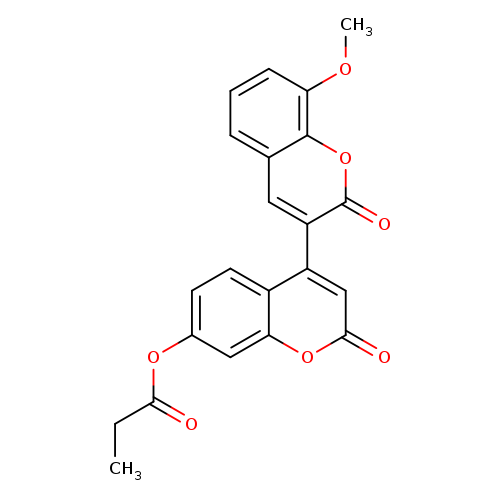 8-methoxy-2,2'-dioxo-2H,2'H-[3,4'-bichromene]-7'-yl propanoate
