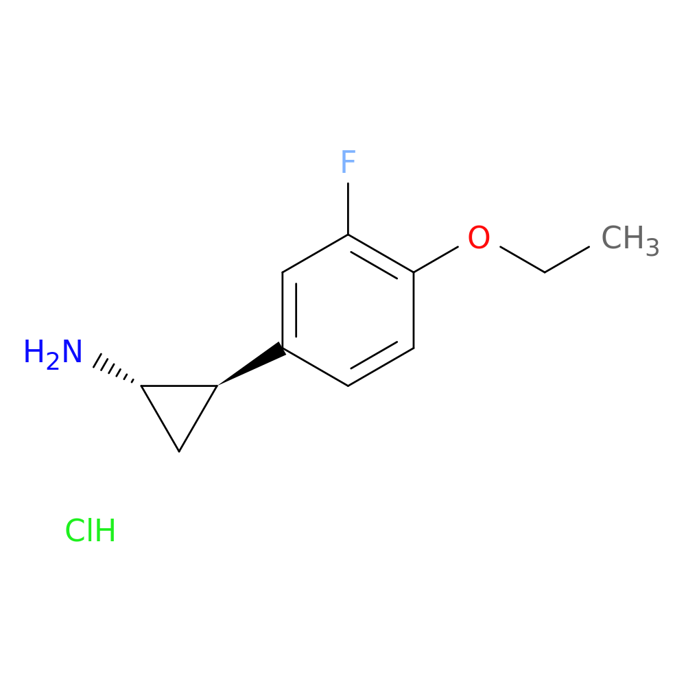 (1S,2R)-rel-2-(4-Ethoxy-3-fluorophenyl)cyclopropan-1-amine hydrochloride
