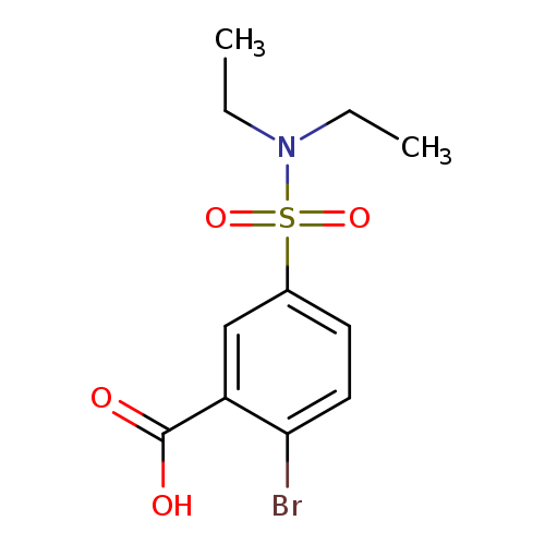Benzoic acid, 2-bromo-5-[(diethylamino)sulfonyl]-