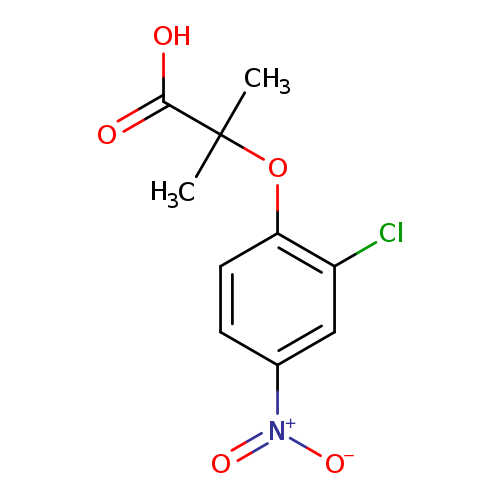 2-(2-chloro-4-nitrophenoxy)-2-methylpropanoic acid