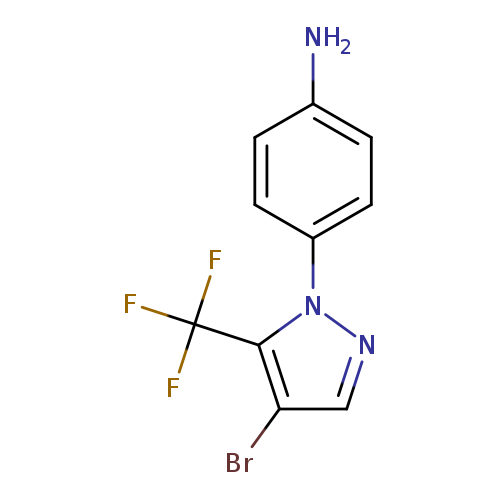 4-[4-bromo-5-(trifluoromethyl)-1H-pyrazol-1-yl]aniline