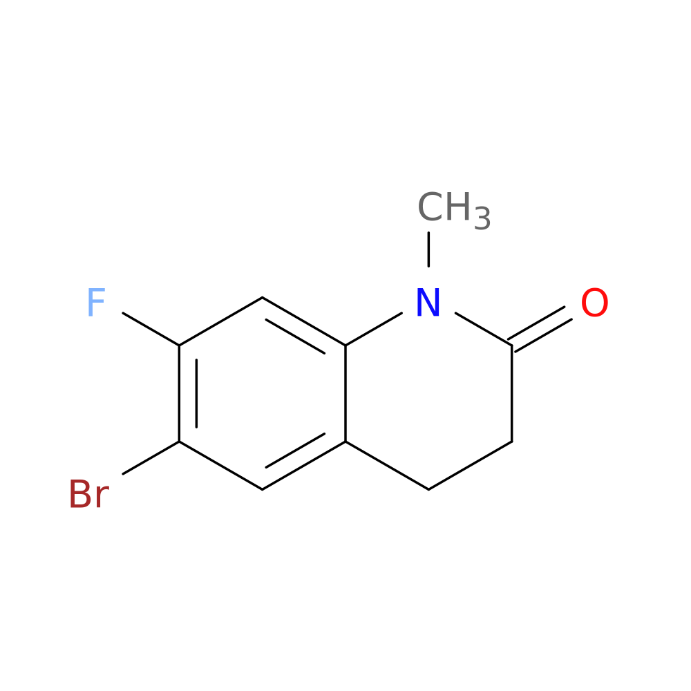 6-BROMO-7-FLUORO-1-METHYL-3,4-DIHYDROQUINOLIN-2(1H)-ONE