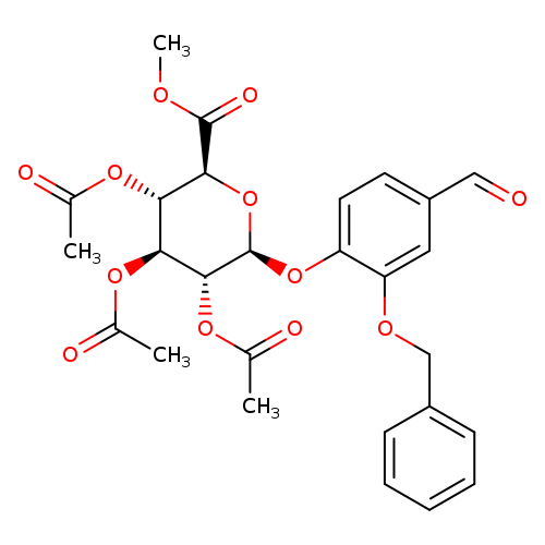 2-Benzyloxy-4-benzaldehyde β-D-Glucopyranosiduronic Acid Methyl Ester 2,3,4-Triacetate