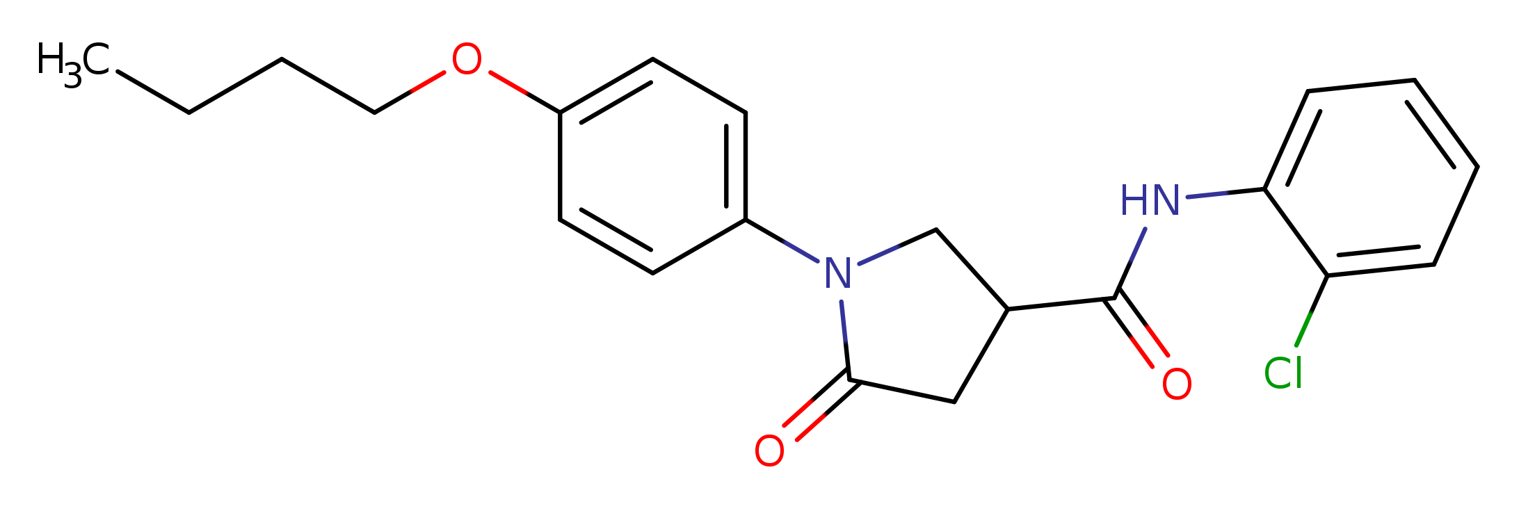 1-(4-butoxyphenyl)-N-(2-chlorophenyl)-5-oxo-3-pyrrolidinecarboxamide