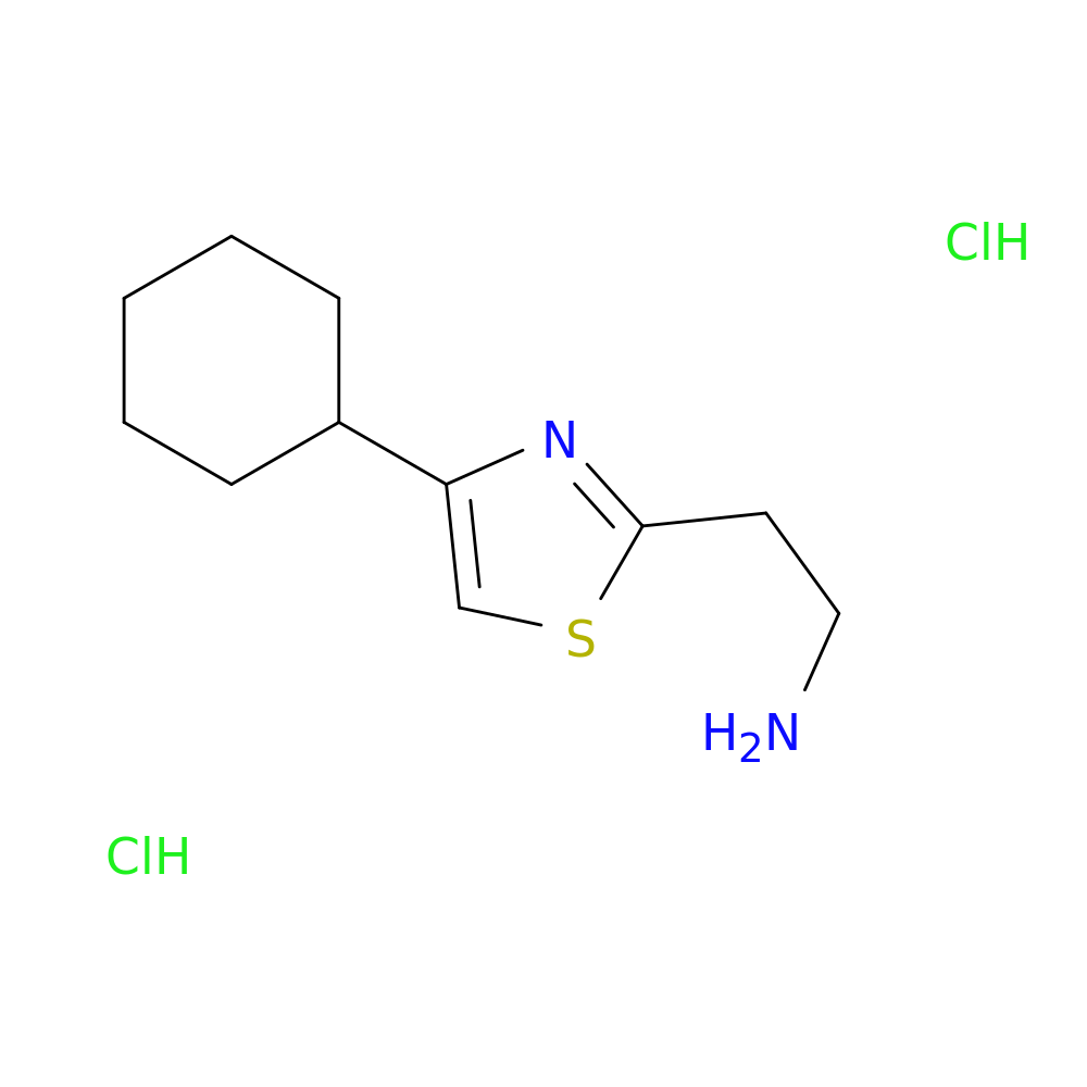 2-(4-cyclohexyl-1,3-thiazol-2-yl)ethan-1-amine dihydrochloride