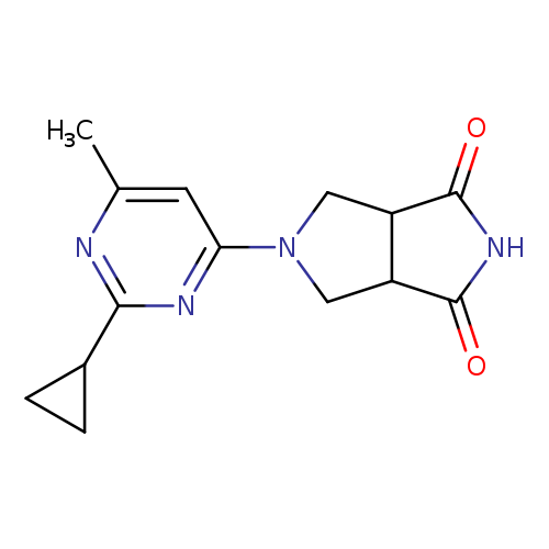 5-(2-cyclopropyl-6-methylpyrimidin-4-yl)-octahydropyrrolo[3,4-c]pyrrole-1,3-dione