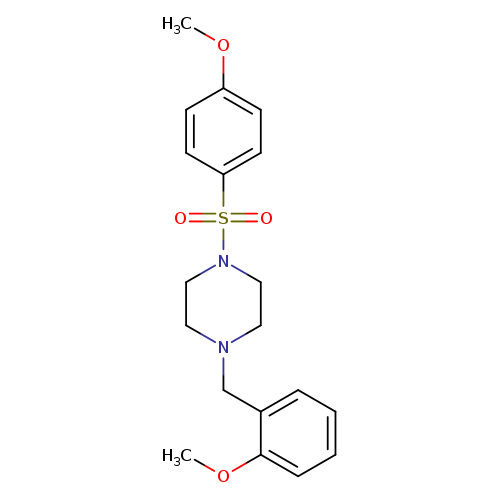 1-(2-methoxybenzyl)-4-[(4-methoxyphenyl)sulfonyl]piperazine
