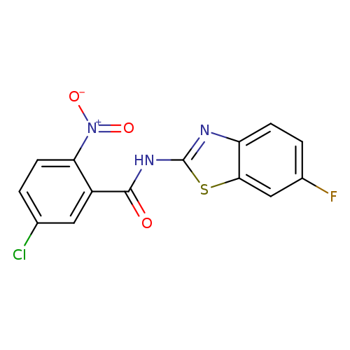 5-chloro-N-(6-fluoro-1,3-benzothiazol-2-yl)-2-nitrobenzamide