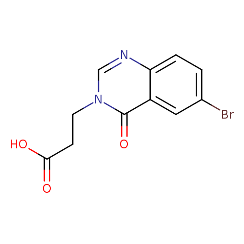 3-(6-bromo-4-oxo-3,4-dihydroquinazolin-3-yl)propanoic acid